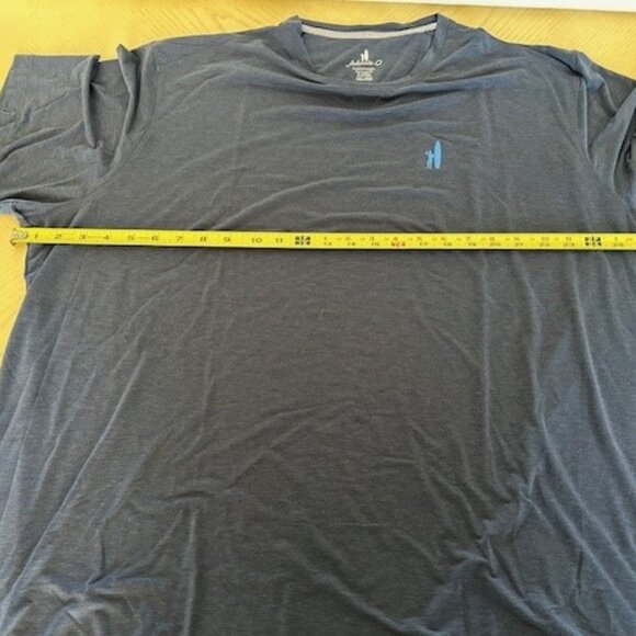 JOHNNIE-O FEATHERWEIGHT MENS GREY S/S T-SHIRT SIZE 3XL EMBROIDERED BLUE SURFER - Picture 8 of 12